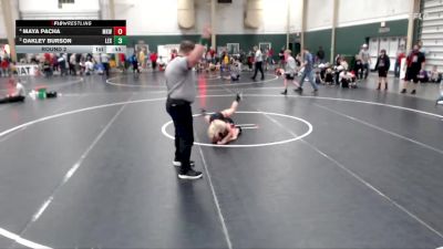 63-68 lbs Round 2 - Oakley Burson, Lexington vs Maya Pacha, Marysville Kids Wrestling