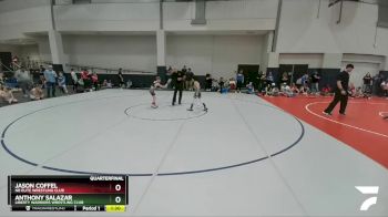 65 lbs Quarterfinal - Jason Coffel, NB Elite Wrestling Club vs Anthony Salazar, Liberty Warriors Wrestling Club