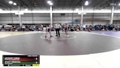 95 lbs Cons. Round 1 - Jackson Cornu, Idaho Gold Wrestlling vs Wyatt Mendoza, 208 Badgers