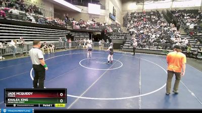4A 145 lbs Cons. Round 1 - Jade Mcquiddy, Tooele vs Khalea King, Mountain Crest