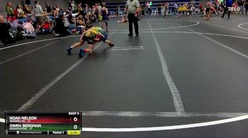 80 lbs Round 2 (8 Team) - Owen Bergman, Headhunters vs Noah Nelson, Rangers WC