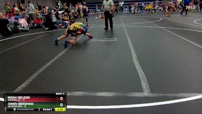 80 lbs Round 2 (8 Team) - Owen Bergman, Headhunters vs Noah Nelson, Rangers WC