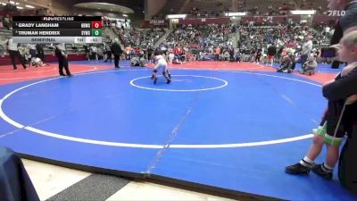 86 lbs Semifinal - Grady Langham, Honey Badger Wrestling Club vs Truman Hendrix, Springdale Youth Wrestling Club