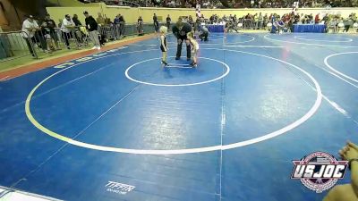 43 lbs Round Of 16 - Nash Leisinger, Choctaw Ironman Youth Wrestling vs Issac Guyton, Enid Youth Wrestling Club