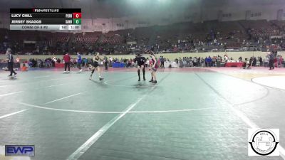 68 lbs Consi Of 8 #2 - Lucy Chill, Perry Girls Wrestling Club vs Jersey Skaggs, Sand Springs Jr High