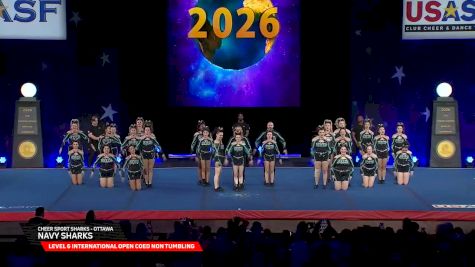 Cheer Sport Sharks - Ottawa - Navy Sharks [2026 L6 International Open Coed Non Tumbling Semis] 2026 The Cheerleading Worlds