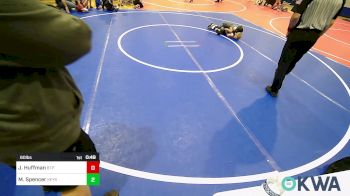 60 lbs Round Of 16 - Jaxon Huffman, Tulsa Blue T Panthers vs Maddix Spencer, Keystone Kids