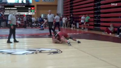 184 lbs 5th Place Match - Aiden Sanchez, Coe vs Austin Gomez, Coe