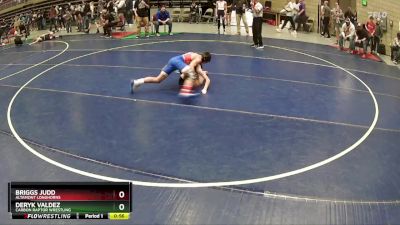 99 lbs Cons. Round 1 - Briggs Judd, Altamont Longhorns vs Deryk Valdez, Carbon Raptor Wrestling