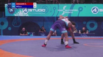 74 kg Qualif. - Koba Goguadze, Georgia vs Adarsh Patil, India
