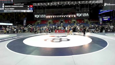 120 lbs Cons. Rd Of 64 - Jennifer Cisneros-Flores, CA vs Tillia Perry, CA