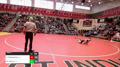 107 lbs Semifinal - Jaden Palombine, Bethel Park vs Mickey Horne, Trinity