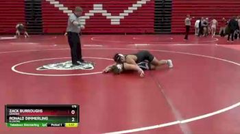 175 lbs Semifinal - Ronald Dimmerling, GlenOak vs Zack Burroughs, Graham