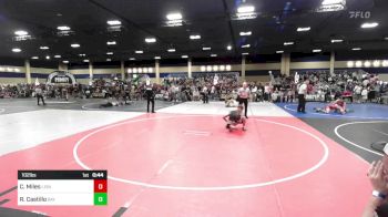 102 lbs Consi Of 16 #2 - Carson Miles, Lions WC vs Raymond Castillo, Bay Area Dragons