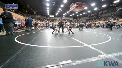 58 lbs Consi Of 8 #2 - Lane Plumlee, Mustang Bronco Wrestling Club vs Axel Freudenberger, Team Guthrie Wrestling