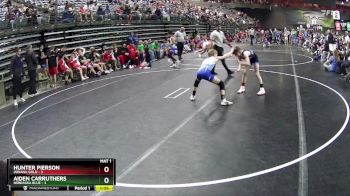 85 lbs Round 5 (6 Team) - Hunter Pierson, Indiana Gold vs Aiden Carruthers, Nebraska Blue