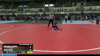 45 lbs Cons. Semi - Enzo Ruth, Braham Warriors vs Brecken Phares, JJ`s Club Wrestling