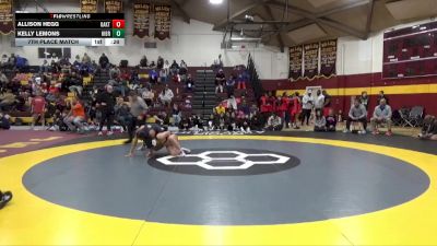 125 lbs 7th Place Match - Allison Hegg, Oakton HS vs Kelly Lemons, Hilliard Bradley