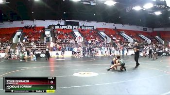 119 lbs Quarterfinal - Tyler Dekraker, Integrity WC vs Nicholas Sorrow, SAW