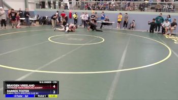 215 lbs Round 1 - Brayden Vreeland, Anchorage Youth Wrestling Academy vs Darren Foster, Juneau Youth Wrestling Club Inc.