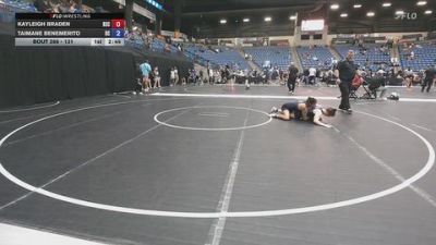 131 lbs Cons. Round 4 - Kayleigh Braden, Rose State College vs Taimane Benemerito, Doane