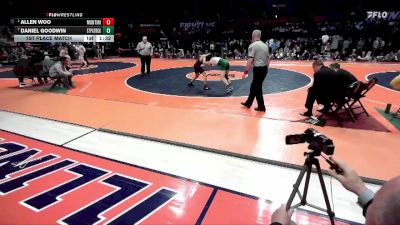 2A 113 lbs 1st Place Match - Allen Woo, Lombard (Montini) vs Daniel Goodwin, Chicago (St. Patrick)