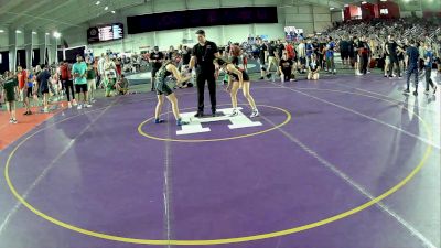 94-102 lbs 1st Place Match - Karter Eusterwiemann, Warrior Regional Training Center vs Averie Oakes, New Castle Youth Wrestling Club