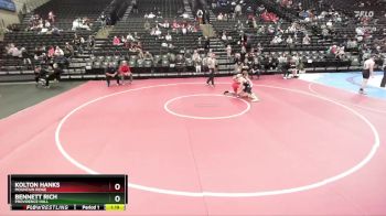 129 lbs Cons. Round 4 - Kolton Hanks, Mountain Ridge vs Bennett Rich, Providence Hall