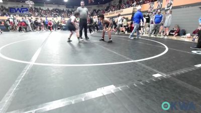 120 lbs Rr Rnd 4 - MaminaKowa Warrior, Tecumseh Youth Wrestling vs Grayson Colescott, Madill Takedown