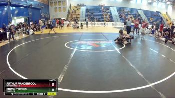 150 lbs Round 5 (8 Team) - Arthur Vanderpool, Bandits WC vs Edwin Torres, VHWC