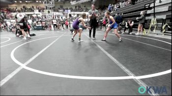 91 lbs Final - Taylan Green, Harrah Little League Wrestling vs MaKinley McNabb, Chickasha Youth Wrestling