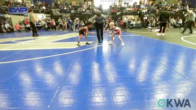 40 lbs Quarterfinal - Koen Goodin, Cowboy Wrestling Club vs Sebastian Ramos, Weatherford Youth Wrestling