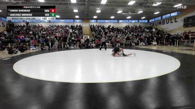 144 lbs Final - Owen Sheiman, Fairfield Warde vs Jaeckez Mendez, East Hartford