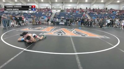 96 lbs Cons. Sub-semis - Gabriel Cordova, Green River Grapplers vs Austin Garcia, Suples