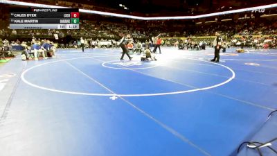 106 Class 2 lbs Semifinal - Caleb Dyer, Lutheran St. Charles vs Kale Martin, Oak Grove