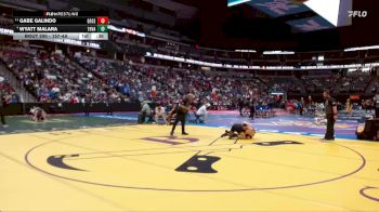 157-4A Cons. Round 1 - Gabe Galindo, Greeley Central vs Wyatt Malara, Thompson Valley