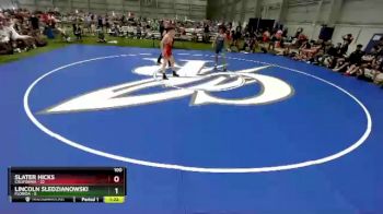 100 lbs Placement Matches (16 Team) - Slater Hicks, California vs Lincoln Sledzianowski, Florida