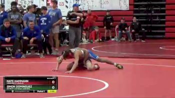 106 lbs Round 1 - Simon Dominguez, Detroit Catholic Central vs Nate Hammann, Cinncinati LaSalle