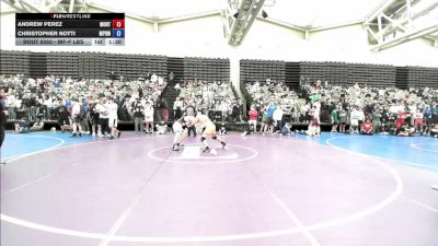 Quarterfinal - Andrew Perez, MontCo Wrestling Club vs Christopher Notti, Mepham (Wellington C)