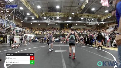 90 lbs Semifinal - Chance King, Team Nomad vs Crew Swigart, Choctaw Ironman Youth Wrestling