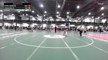 118Yellow lbs Rr Rnd 3 - Avery Bowman, Waverly vs Logan Bellis, Tioga