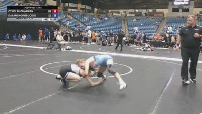 110 lbs Champ. Round 2 - Dalani Hornbuckle, Carl Albert vs Cyndi Buchannan, Unattached