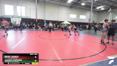 157 lbs Round 2 - Brody Church, San Juan Capistrano vs Andrew Martinez, Chaparral High School