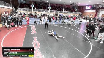 106 lbs Champ. Round 2 - Bragen Anderson, La Grande vs Cody Westlake, Belgrade