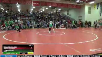 Round 2 - Gayle Robinson, Waverly-Shell Rock vs Leah Grimm, Osage