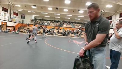 124-127 lbs Round 3 - Casen Johnson, Thermopolis Middle School vs John Butler, Lander Middle School