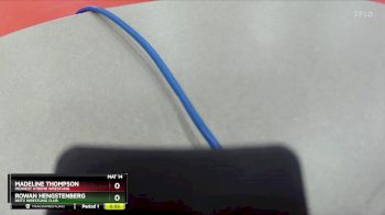 109 lbs Cons. Round 2 - Rowan Hengstenberg, Reitz Wrestling Club vs Madeline Thompson, Midwest Xtreme Wrestling