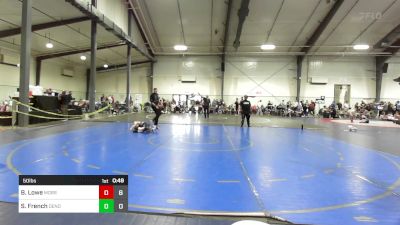 50 lbs Rr Rnd 3 - Barrett Lowe, Morris Fitness Wrestling Club - (B) vs Sutton French, Dendy Trained Wrestling