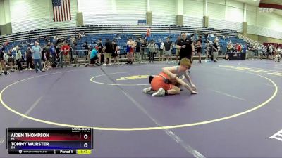 106 lbs Cons. Semi - Aiden Thompson, PA vs Tommy Wurster, OH