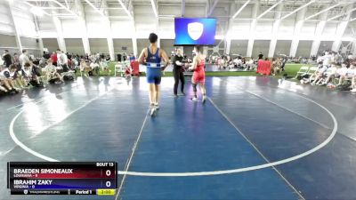 190 lbs Placement Matches (8 Team) - Braeden Simoneaux, Louisiana vs Ibrahim Zaky, Virginia